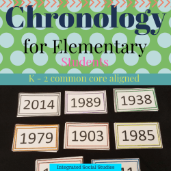 Chronology for Elementary Students K - 2