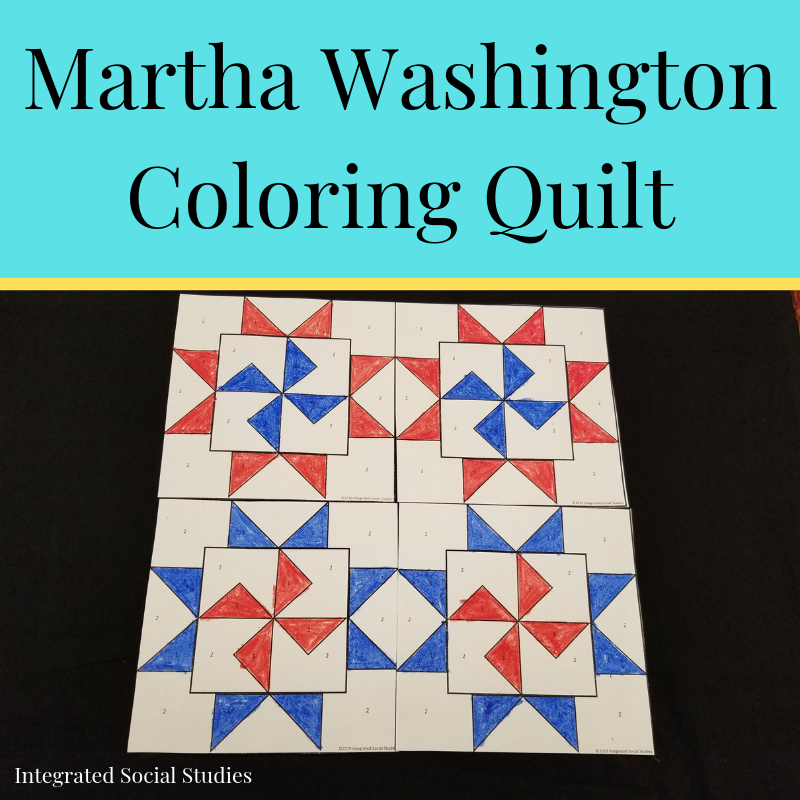 Martha Washington Coloring Quilt