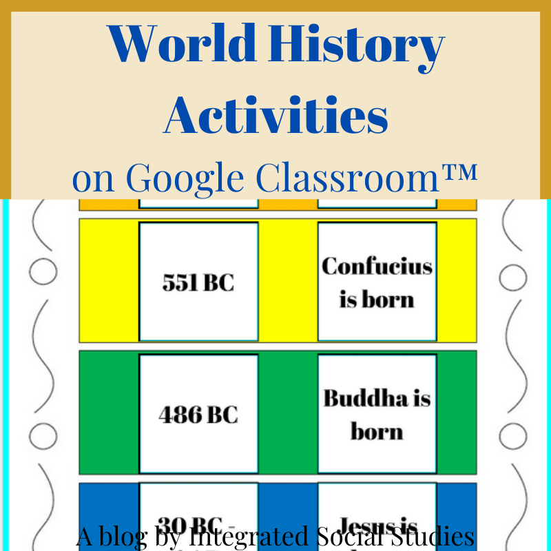 World History Activities on Google Classroom™